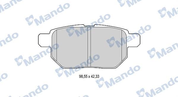 Mando MBF015880 Гальмівні колодки, комплект MBF015880: Купити в Україні - Добра ціна на EXIST.UA!