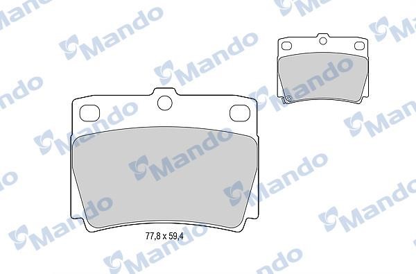 Mando MBF015716 Гальмівні колодки задні, комплект MBF015716: Купити в Україні - Добра ціна на EXIST.UA!
