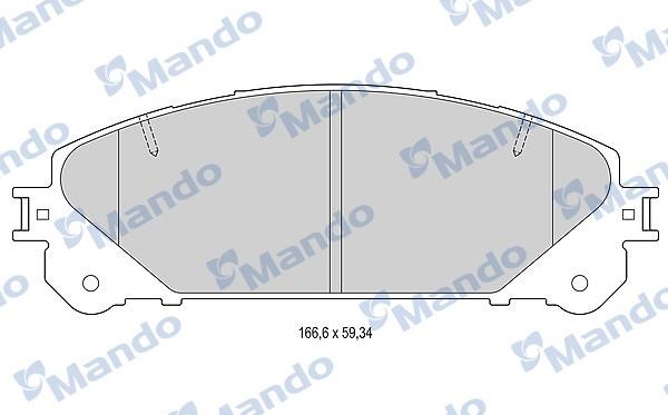 Mando MBF015886 Гальмівні колодки передні, комплект MBF015886: Купити в Україні - Добра ціна на EXIST.UA!