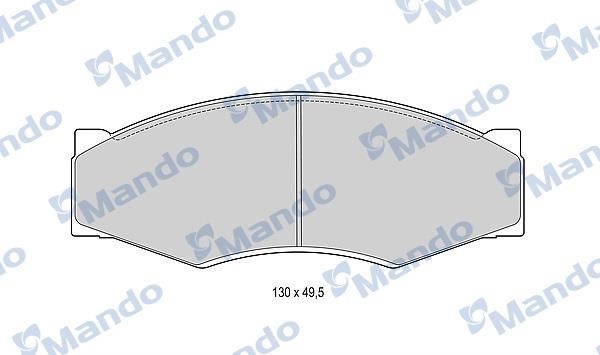 Mando MBF015725 Гальмівні колодки передні, комплект MBF015725: Купити в Україні - Добра ціна на EXIST.UA!