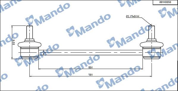 Mando MSC010099 Стійка стабілізатора заднього MSC010099: Купити в Україні - Добра ціна на EXIST.UA!