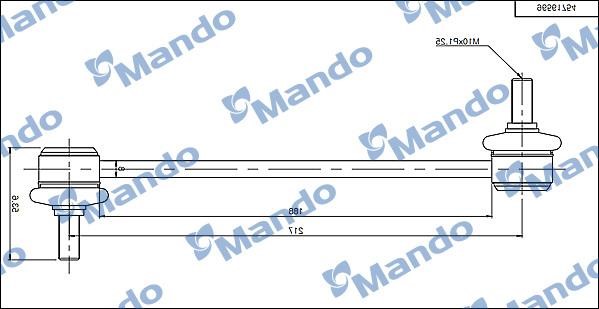Mando SLD0003 Стійка стабілізатора заднього SLD0003: Купити в Україні - Добра ціна на EXIST.UA!