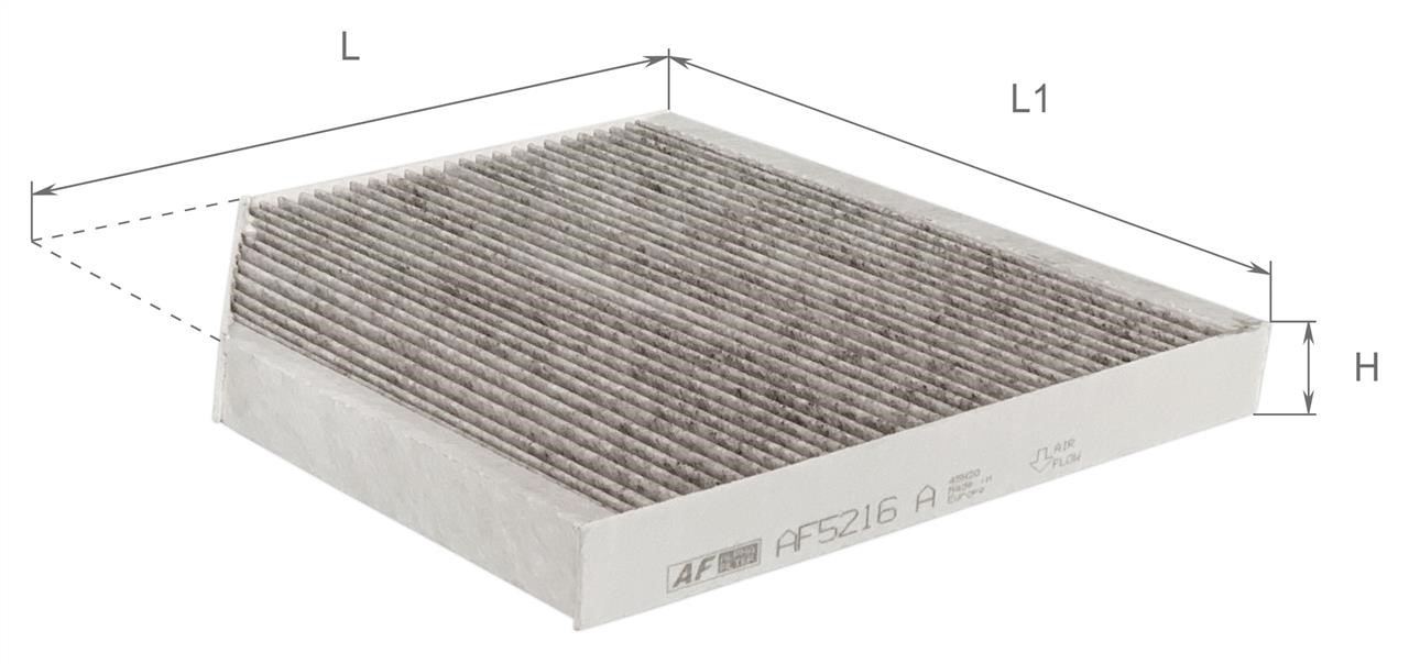 AF5216A Alpha Filter Фільтр салону з активованим вугіллям