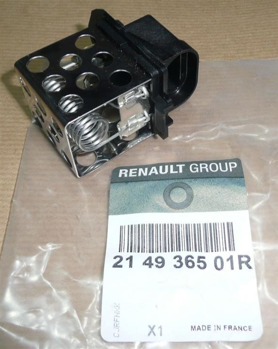 Renault 21 49 365 01R Резистор електродвигуна вентилятора 214936501R: Купити в Україні - Добра ціна на EXIST.UA!