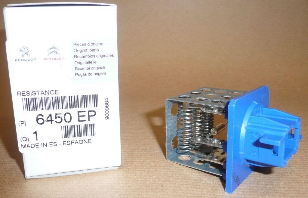Citroen/Peugeot 6450 EP Резистор електродвигуна вентилятора 6450EP: Приваблива ціна - Купити в Україні на EXIST.UA!