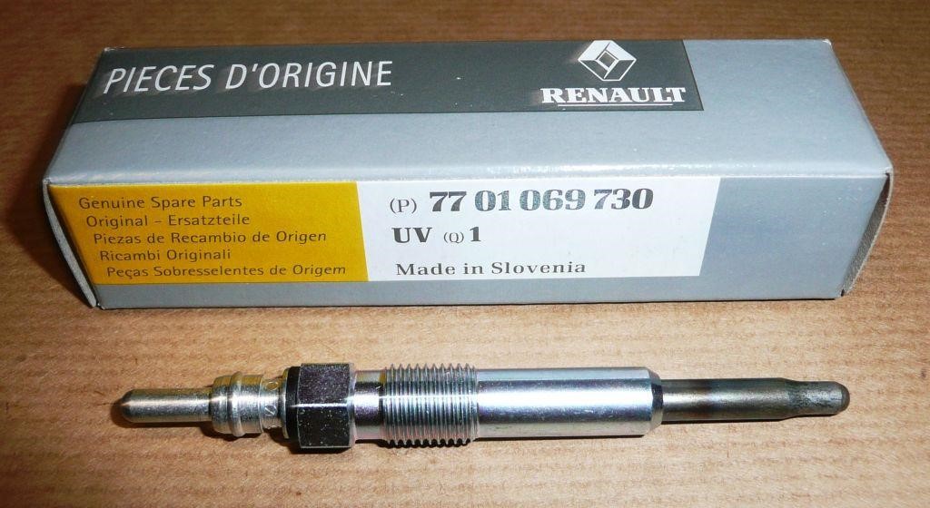Renault 77 01 069 730 Свічка розжарювання 7701069730: Приваблива ціна - Купити в Україні на EXIST.UA!