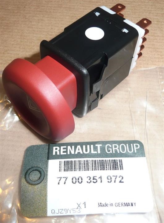 Renault 77 00 351 972 Вимикач 7700351972: Приваблива ціна - Купити в Україні на EXIST.UA!