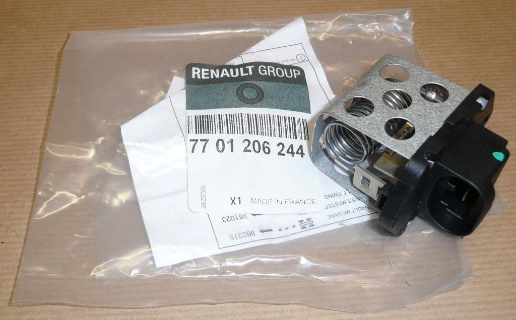 Renault 77 01 206 244 Резистор електродвигуна вентилятора 7701206244: Приваблива ціна - Купити в Україні на EXIST.UA!