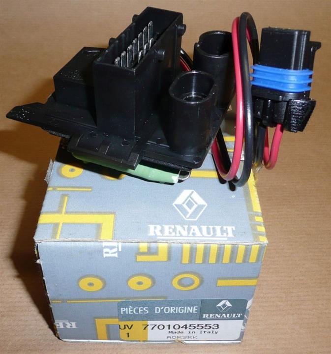 Renault 77 01 045 553 Резистор електродвигуна вентилятора 7701045553: Приваблива ціна - Купити в Україні на EXIST.UA!