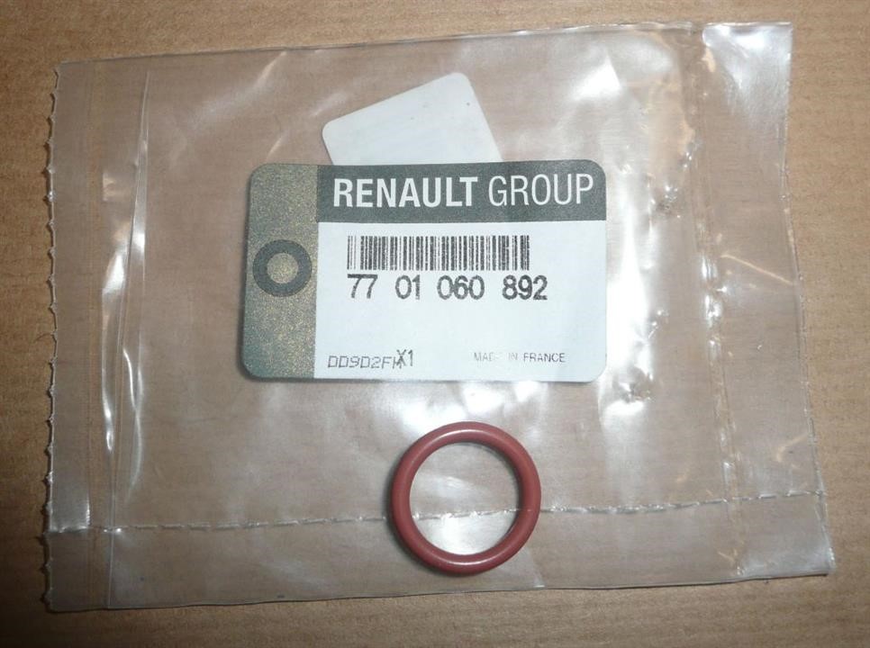 Renault 77 01 060 892 Кільце ущільнювальне 7701060892: Купити в Україні - Добра ціна на EXIST.UA!