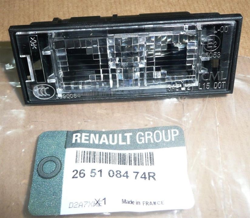Renault 26 51 084 74R Ліхтар підсвітки номерного знаку 265108474R: Купити в Україні - Добра ціна на EXIST.UA!