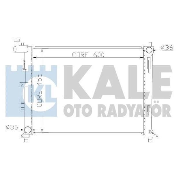 Kale Oto Radiator 341980 Радіатор охолодження двигуна 341980: Приваблива ціна - Купити в Україні на EXIST.UA!