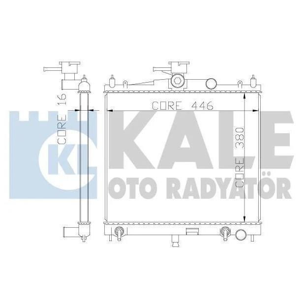 Kale Oto Radiator 342050 Радіатор охолодження двигуна 342050: Купити в Україні - Добра ціна на EXIST.UA!