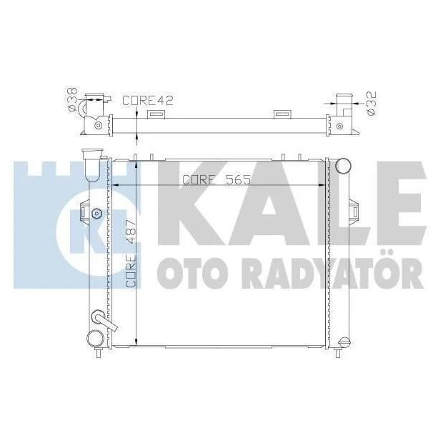 Kale Oto Radiator 342075 Радіатор охолодження двигуна 342075: Купити в Україні - Добра ціна на EXIST.UA!