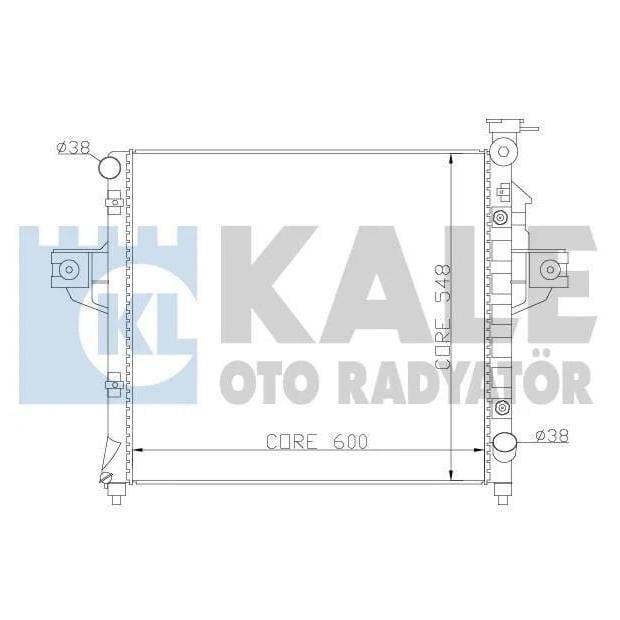 Kale Oto Radiator 342085 Радіатор охолодження двигуна 342085: Купити в Україні - Добра ціна на EXIST.UA!