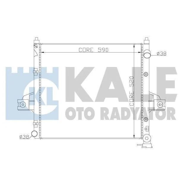 Kale Oto Radiator 342090 Радіатор охолодження двигуна 342090: Купити в Україні - Добра ціна на EXIST.UA!
