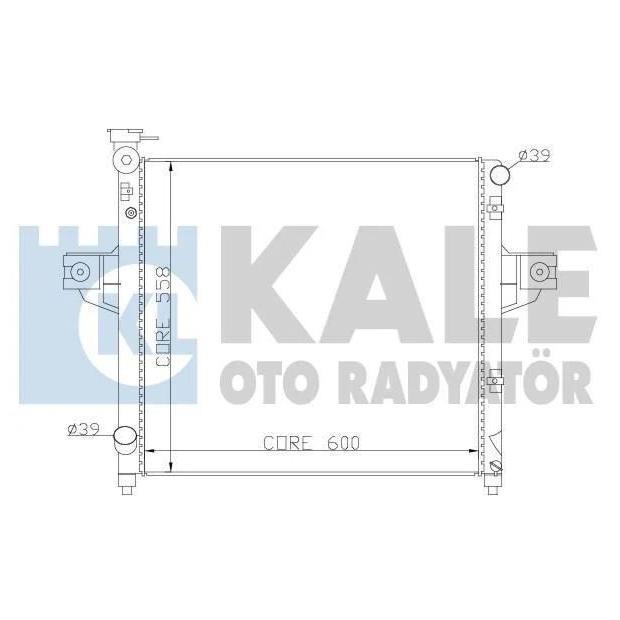 Kale Oto Radiator 342095 Радіатор охолодження двигуна 342095: Купити в Україні - Добра ціна на EXIST.UA!