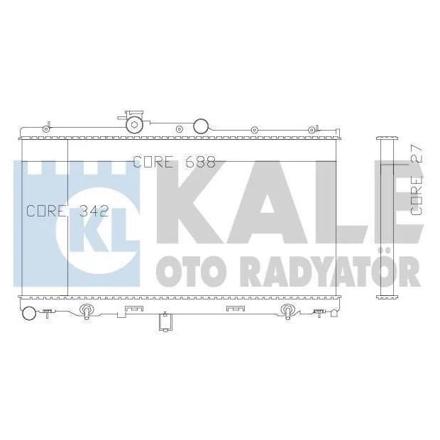 Kale Oto Radiator 342110 Радіатор охолодження двигуна 342110: Купити в Україні - Добра ціна на EXIST.UA!