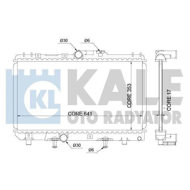 Kale Oto Radiator 342150 Радіатор охолодження двигуна 342150: Купити в Україні - Добра ціна на EXIST.UA!