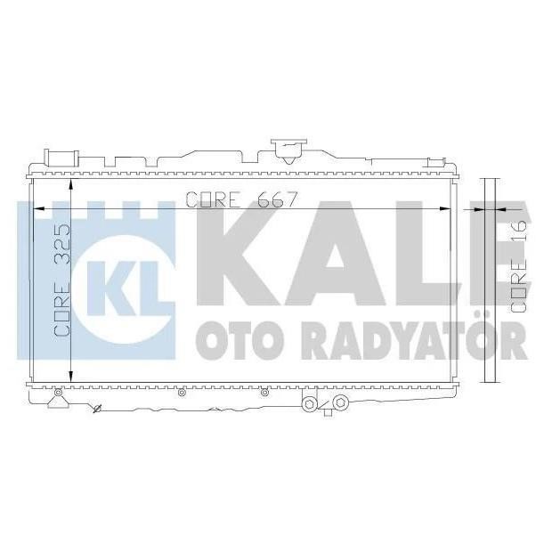 Kale Oto Radiator 342155 Радіатор охолодження двигуна 342155: Купити в Україні - Добра ціна на EXIST.UA!