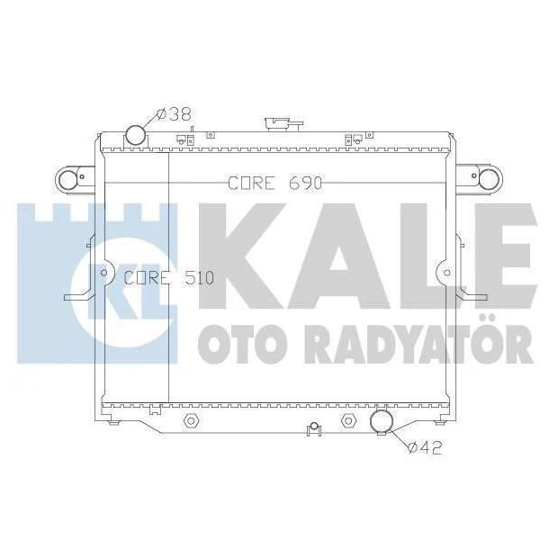 Kale Oto Radiator 342175 Радіатор охолодження двигуна 342175: Купити в Україні - Добра ціна на EXIST.UA!