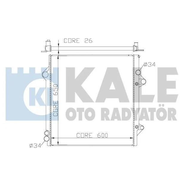 Kale Oto Radiator 342180 Радіатор охолодження двигуна 342180: Купити в Україні - Добра ціна на EXIST.UA!