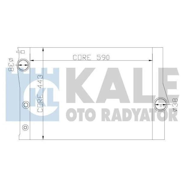 Kale Oto Radiator 342235 Радіатор охолодження двигуна 342235: Купити в Україні - Добра ціна на EXIST.UA!