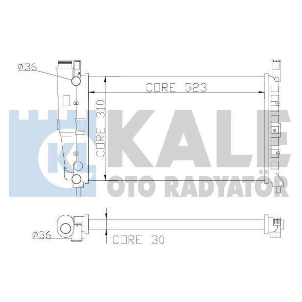 Kale Oto Radiator 342265 Радіатор охолодження двигуна 342265: Купити в Україні - Добра ціна на EXIST.UA!