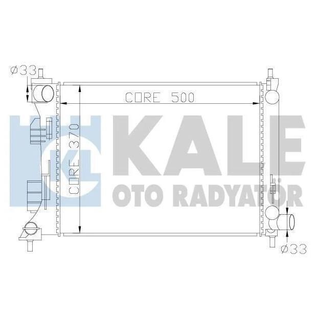 Kale Oto Radiator 342285 Радіатор охолодження двигуна 342285: Купити в Україні - Добра ціна на EXIST.UA!