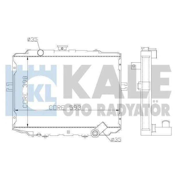 Kale Oto Radiator 342295 Радіатор охолодження двигуна 342295: Купити в Україні - Добра ціна на EXIST.UA!