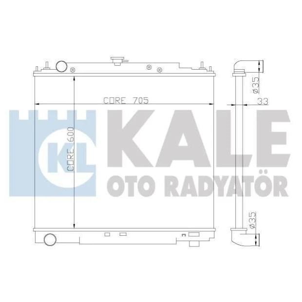 Kale Oto Radiator 342315 Радіатор охолодження двигуна 342315: Купити в Україні - Добра ціна на EXIST.UA!