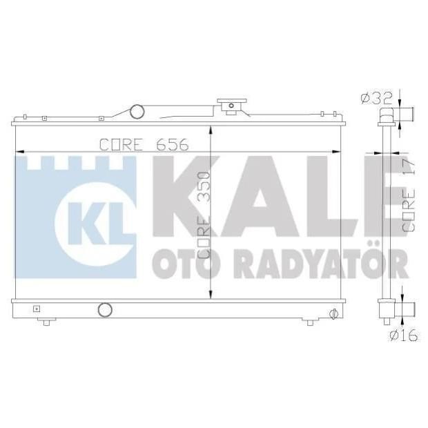 Kale Oto Radiator 342325 Радіатор охолодження двигуна 342325: Купити в Україні - Добра ціна на EXIST.UA!