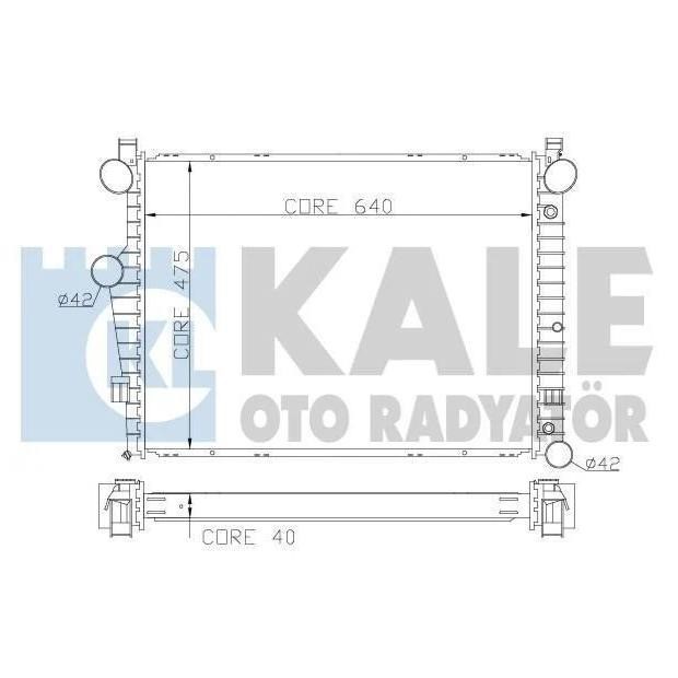 Kale Oto Radiator 360700 Радіатор охолодження двигуна 360700: Купити в Україні - Добра ціна на EXIST.UA!
