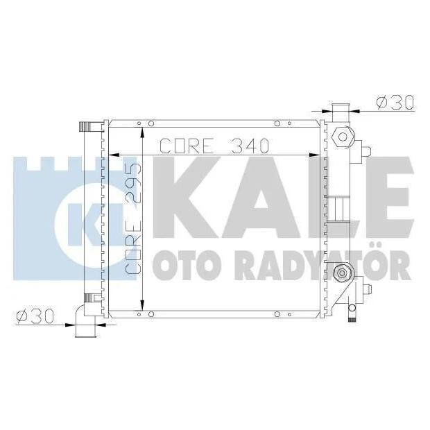 Kale Oto Radiator 361200 Радіатор охолодження двигуна 361200: Купити в Україні - Добра ціна на EXIST.UA!