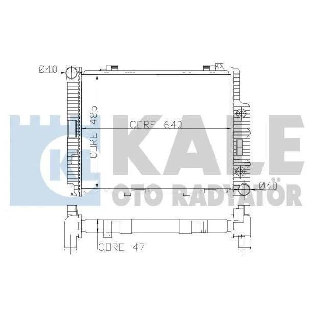 Kale Oto Radiator 361600 Радіатор охолодження двигуна 361600: Купити в Україні - Добра ціна на EXIST.UA!