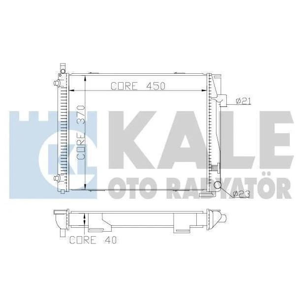 Kale Oto Radiator 361900 Радіатор охолодження двигуна 361900: Купити в Україні - Добра ціна на EXIST.UA!