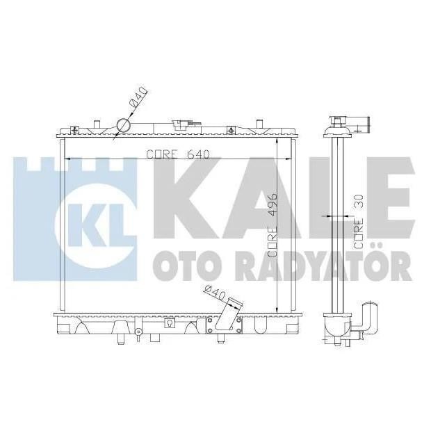 Kale Oto Radiator 362400 Радіатор охолодження двигуна 362400: Приваблива ціна - Купити в Україні на EXIST.UA!