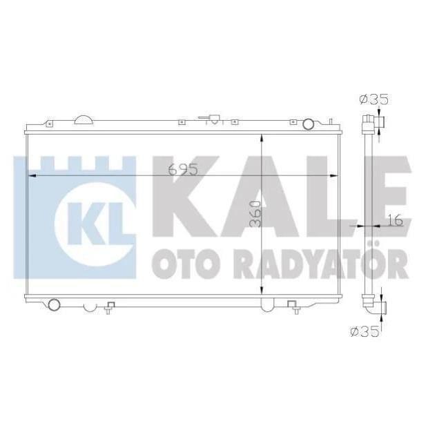 Kale Oto Radiator 363100 Радіатор охолодження двигуна 363100: Купити в Україні - Добра ціна на EXIST.UA!