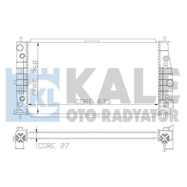 Kale Oto Radiator 341935 Радіатор охолодження двигуна 341935: Приваблива ціна - Купити в Україні на EXIST.UA!