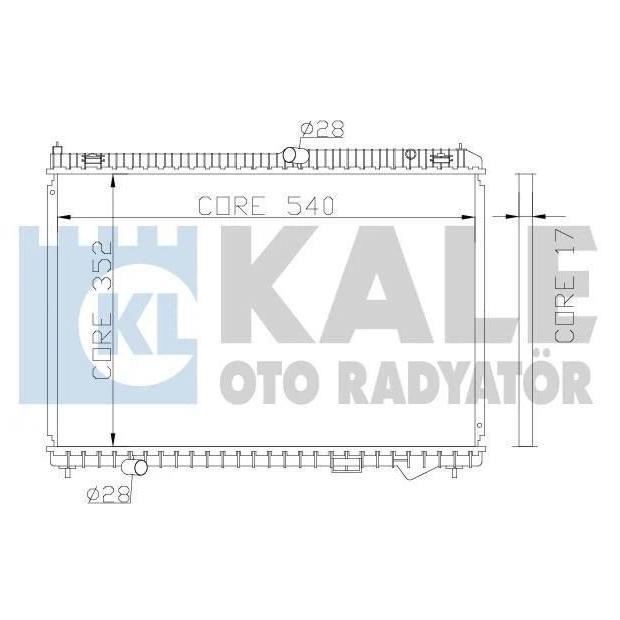 Kale Oto Radiator 341945 Радіатор охолодження двигуна 341945: Приваблива ціна - Купити в Україні на EXIST.UA!