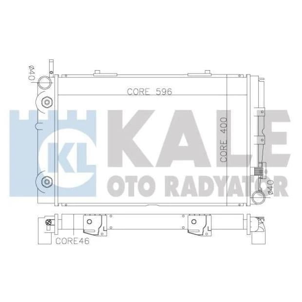 Kale Oto Radiator 370200 Радіатор охолодження двигуна 370200: Купити в Україні - Добра ціна на EXIST.UA!
