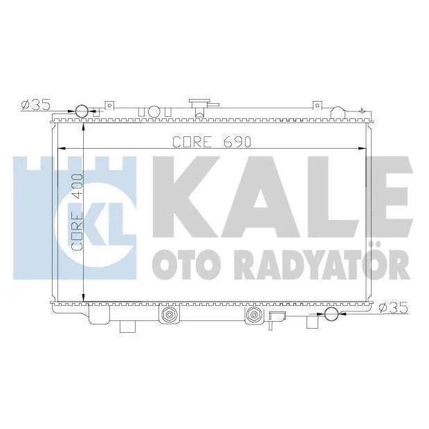 Kale Oto Radiator 370500 Радіатор охолодження двигуна 370500: Купити в Україні - Добра ціна на EXIST.UA!