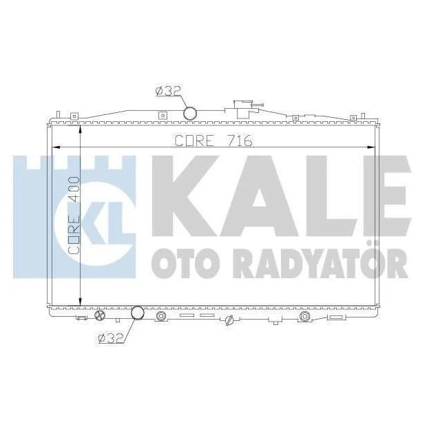 Kale Oto Radiator 341955 Радіатор охолодження двигуна 341955: Купити в Україні - Добра ціна на EXIST.UA!