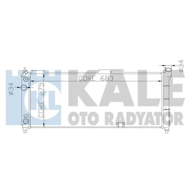 Kale Oto Radiator 371100 Радіатор охолодження двигуна 371100: Купити в Україні - Добра ціна на EXIST.UA!