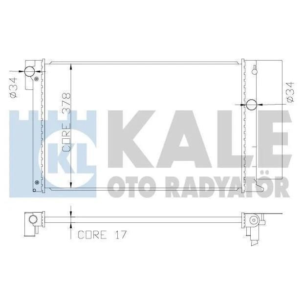 Kale Oto Radiator 371900 Радіатор охолодження двигуна 371900: Приваблива ціна - Купити в Україні на EXIST.UA!