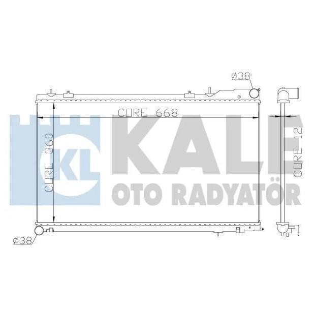Kale Oto Radiator 364900 Радіатор охолодження двигуна 364900: Купити в Україні - Добра ціна на EXIST.UA!