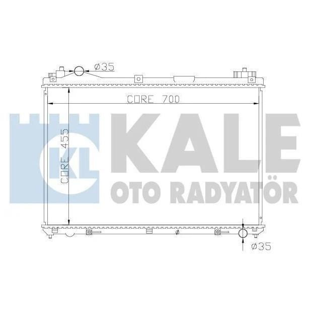 Kale Oto Radiator 365400 Радіатор охолодження двигуна 365400: Купити в Україні - Добра ціна на EXIST.UA!
