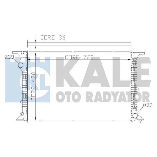 Kale Oto Radiator 367700 Радіатор охолодження двигуна 367700: Купити в Україні - Добра ціна на EXIST.UA!