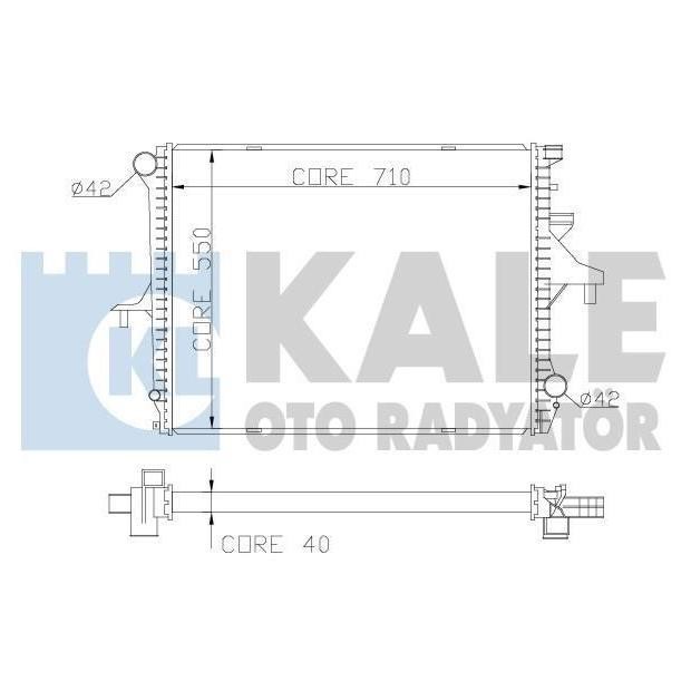 Kale Oto Radiator 367900 Радіатор охолодження двигуна 367900: Приваблива ціна - Купити в Україні на EXIST.UA!
