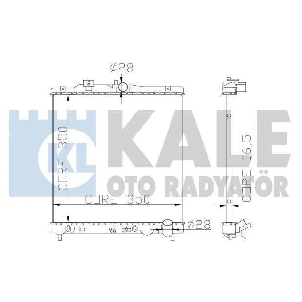 Kale Oto Radiator 368900 Радіатор охолодження двигуна 368900: Приваблива ціна - Купити в Україні на EXIST.UA!